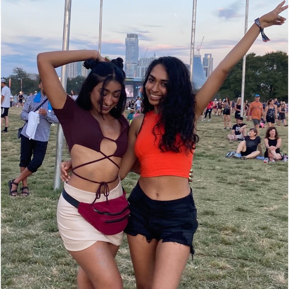 Brown tie top - Picture 1 of 1